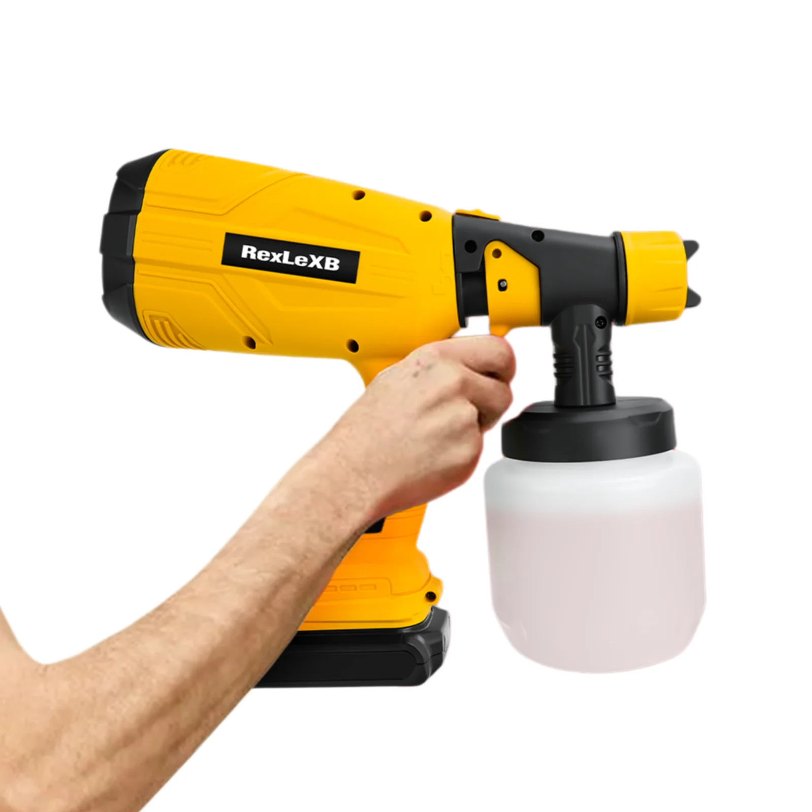 

Electric Spray Gun 800ML Container Cordless Portable Paint Sprayer Furniture Steel Coating Airbrush For Dewalt 20V Battery Pin