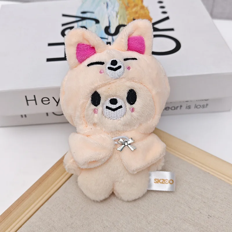 Skzoo stray kids boneca de pelúcia chaveiro boneca pequena, saco pingente brinquedo de pelúcia pingente presente do festival das crianças