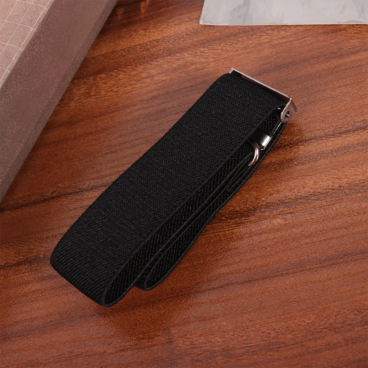 

1 Pair Premium Anti Slip Shirt Armband Unisex Chinlon Beautiful Durable Clip Fastening Shirt Stay Belt