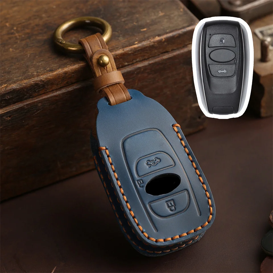 Car Key Case For Subaru BRZ Forester Legacy Outback WRX WRX STI Impreza XV Crosstrek Smart Keyless Remote Cover Keys Bag