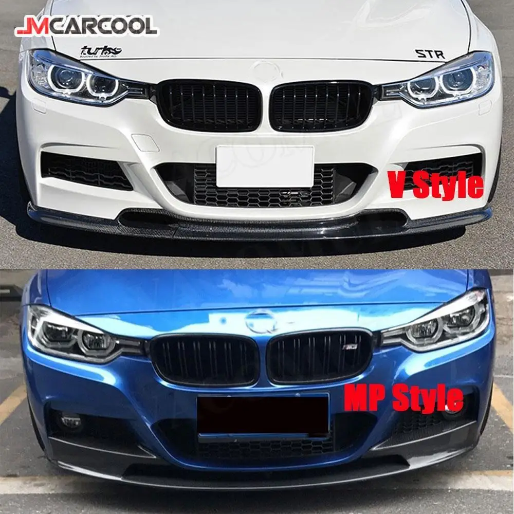 

Carbon Fiber Front Lip Spoiler Splitters for BMW 3 Series F30 F35 M Sport 320i 325i 328i 330i 335i 2012-2018 Bumper Chin Guard