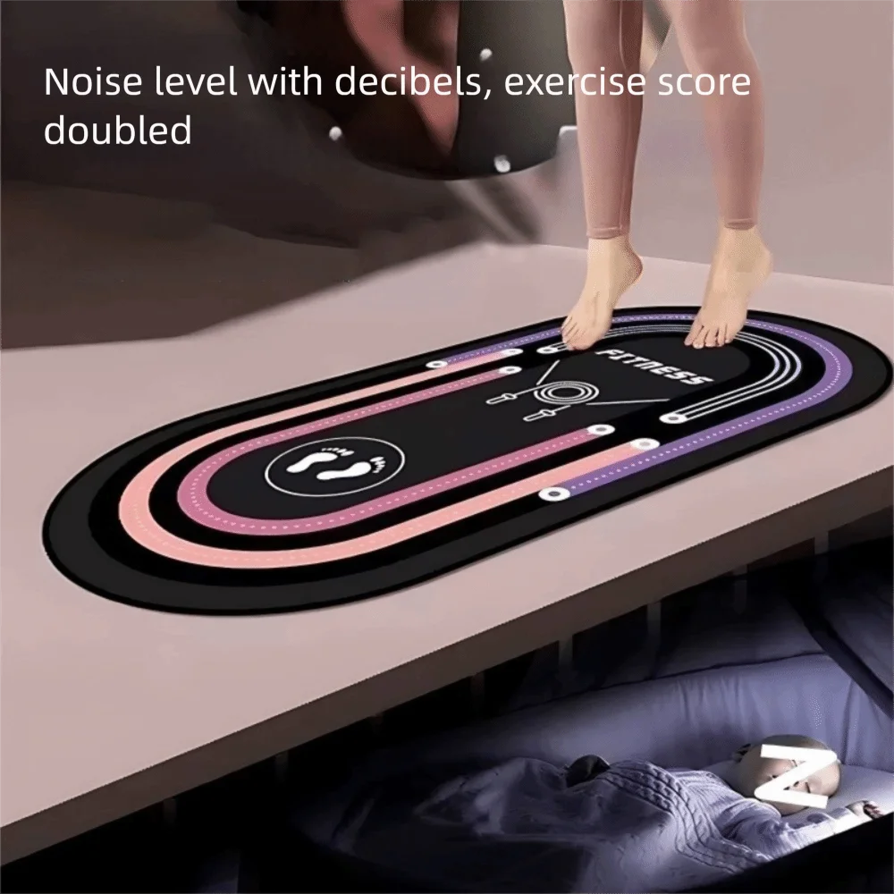 Durable Soundproof Yoga Mat Thickened Purple Black Fitness Board High Density Jumping Rope Mat Women Men