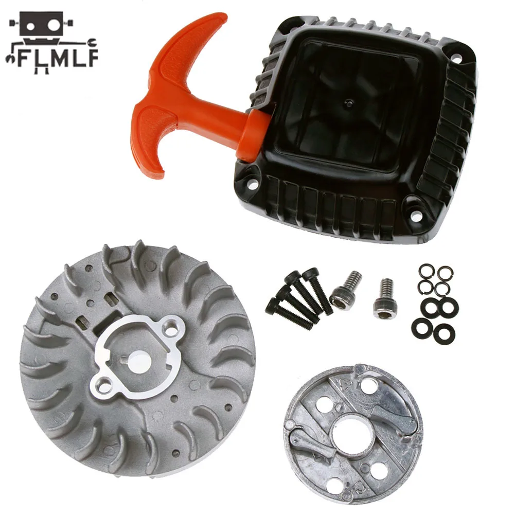 Rc Car Easy Start Pull Starter Flywheel Dial Fit 1/5 Hpi Rofun Km Rovan Baja Lois 5ive-T FG GoPed Redcat 23CC~36CC Engine Parts