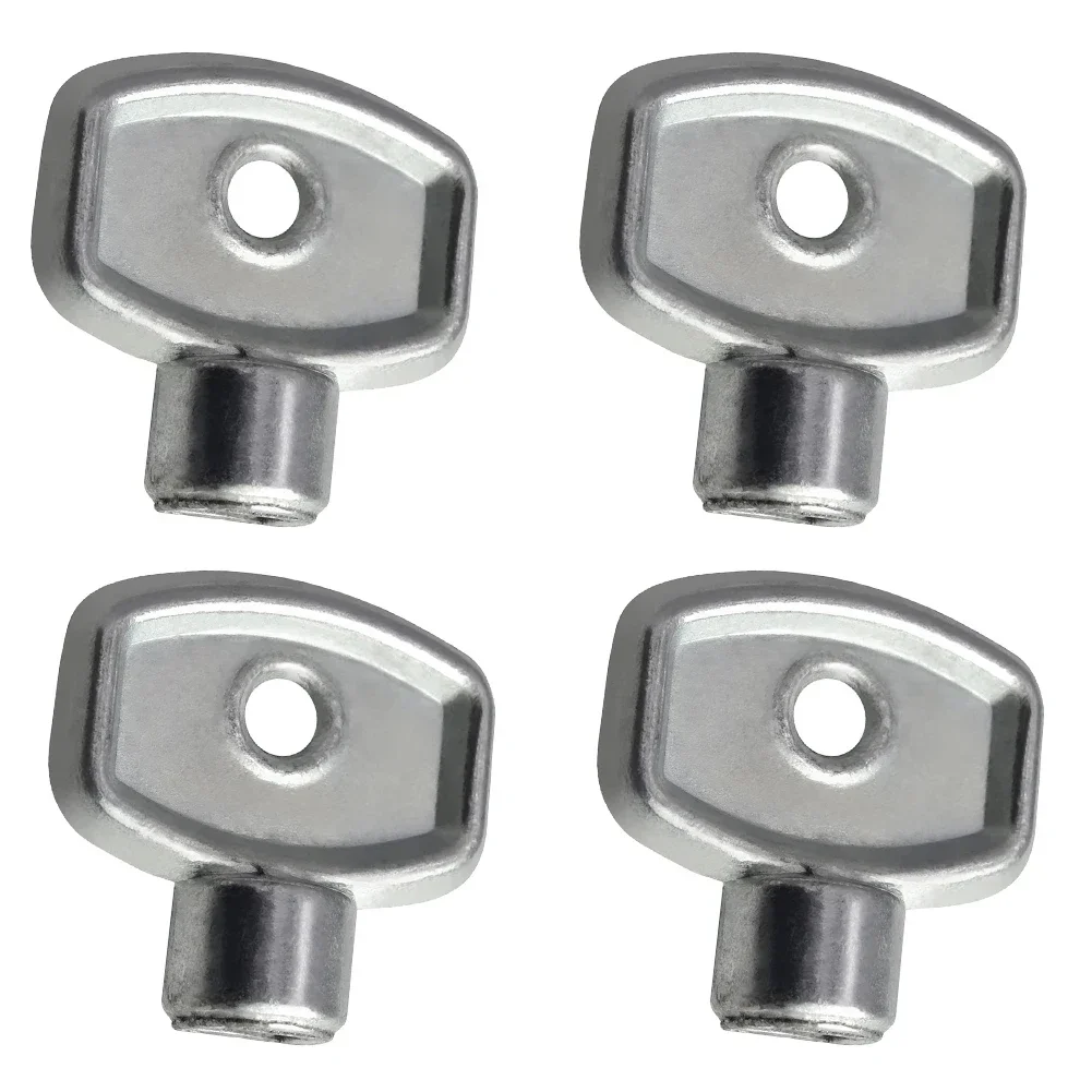 

4pcs Sliver Radiator Vent Wrench 13965 4 Piece 5mm Universal For Any Heater Radiator Water Tap Heating Tool Heater Wrench