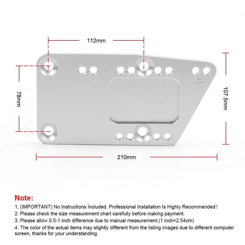 Engine Swap Bracket Motor mounting adjustable plate applicable to Chevy 5.7L 350 RPM LS1 retro fit kit LS motor mounting adapter