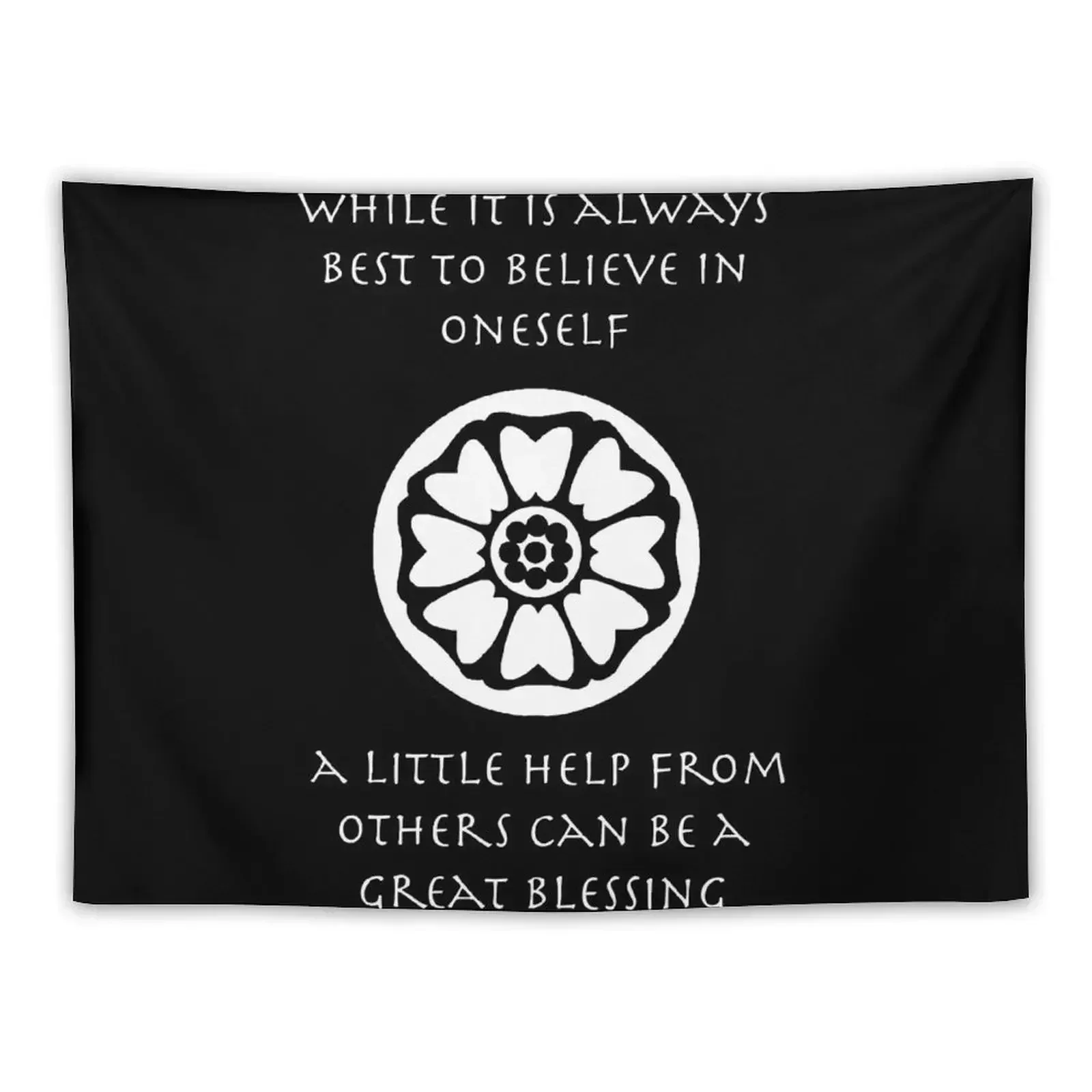 A Little Help From Others Can Be A Great Blessing - Iroh Quote Tapestry Bedroom Decorations Aesthetic Room Decorations Tapestry