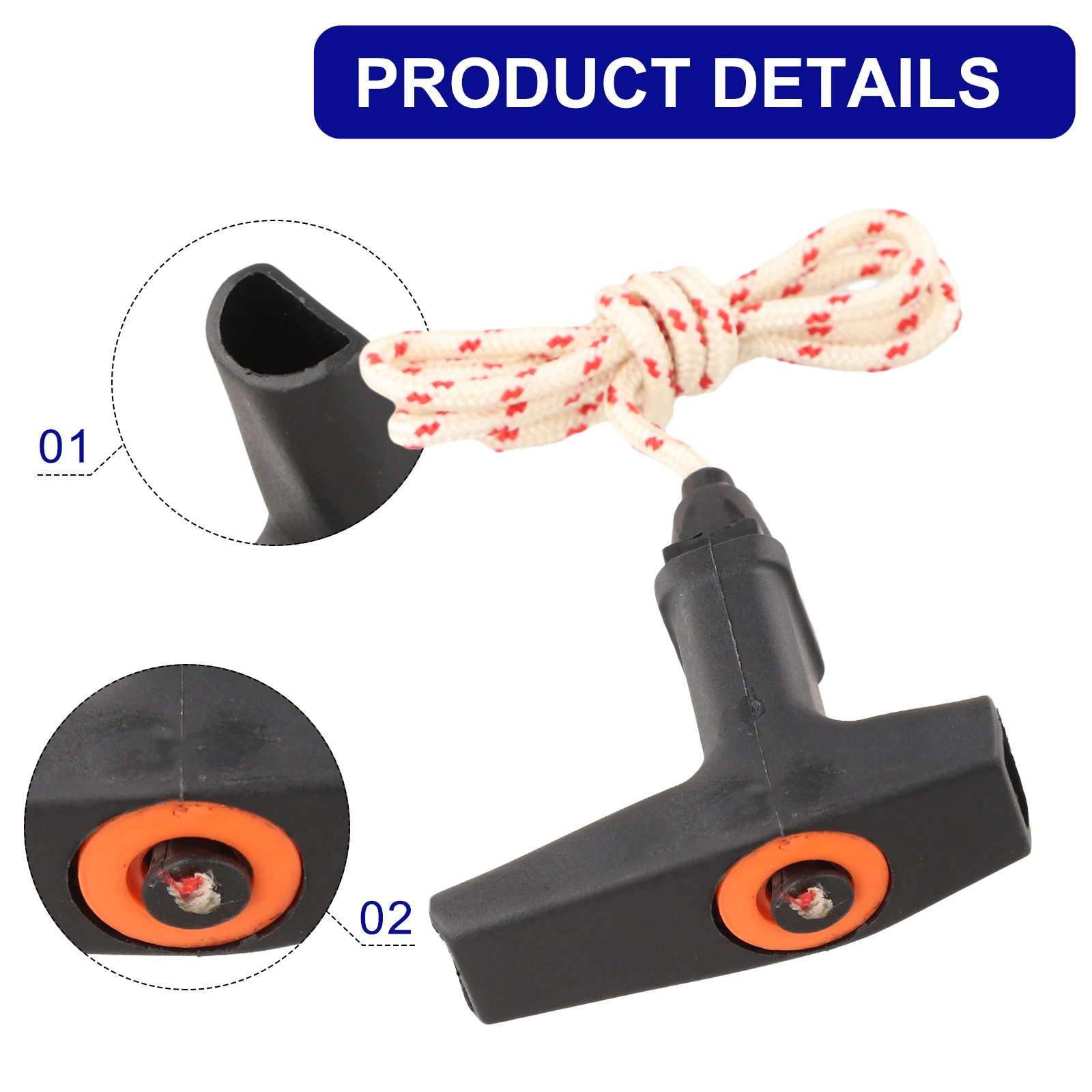 Elastostart Recoil Start Handle with 4.5mm Rope For STIHL TS400 TS410 TS420 Starter Handle Rope Parts For MS380/MS381/MS640