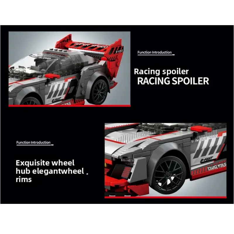 MOC 391 pièces 1:20 télécommande voiture de sport technologie blocs de construction vitesse voitures de course assemblage supercar modèle jouets briques cadeaux