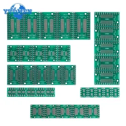 35pcs/lot PCB Board Kit SMD Turn To DIP Adapter Converter Plate SOP8 MSOP10 SOP14 SOP16 SOP20 SOP24 SOP28 SMT To DIP Set
