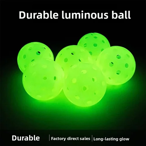 Imagen 1 del producto Noctilucentp Pickleball duradero 40 agujeros al aire libre 6/12 Uds Pickleballs 26g al aire libre para competición pickleball paquetes de Pickleball