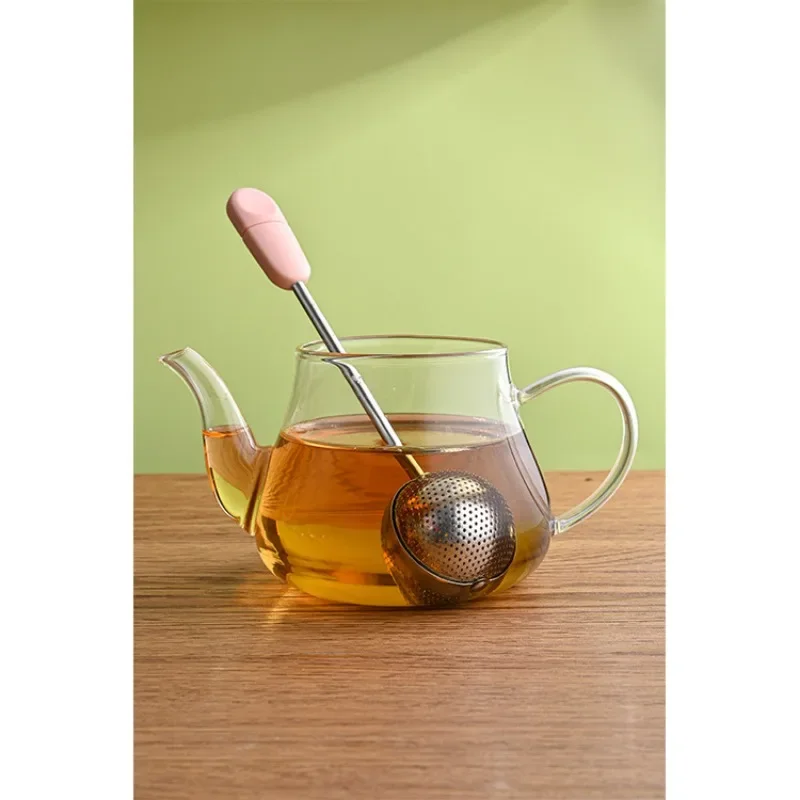 Rotatable Stainless Steel Tea Infuser Teapot Spice Strainer for Loose TeaFine Mesh Reusable Filter Teaware Accessories