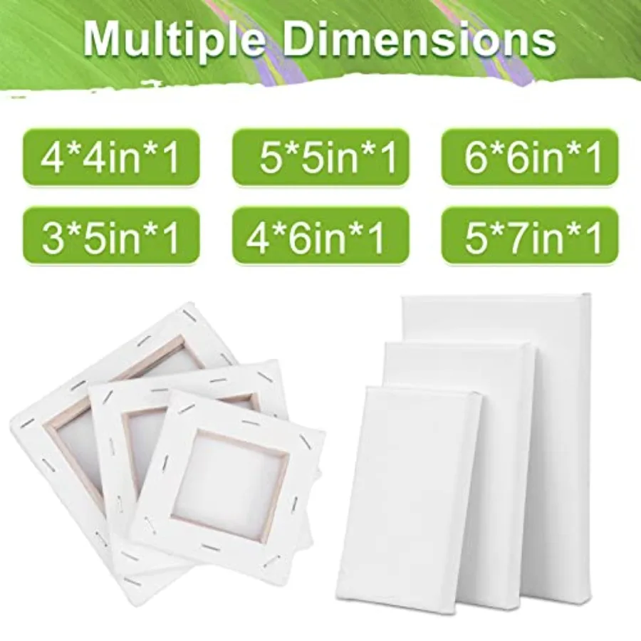 Mini Stretched Canvases for Painting with x5