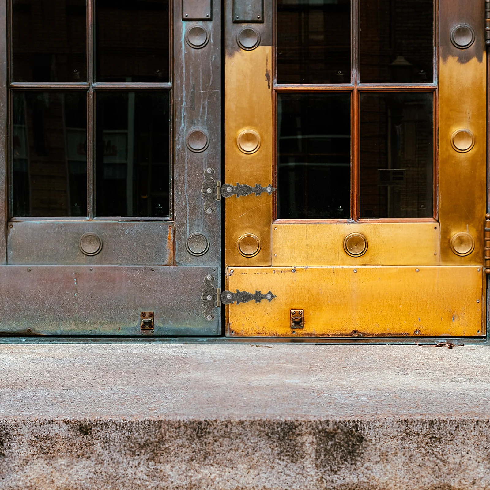 

1Set Durable Metal Hinges for Doors Cabinets Wardrobes Various Open Directions Unique Shaped Design Sleek Appearance