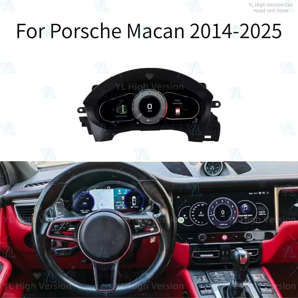 

ym 10.25 Inch For Porsche Macan 2014-2025 Full LCD Instrument Cluster Digital Dashboard Virtual Cockpit High Resolution Upgrade