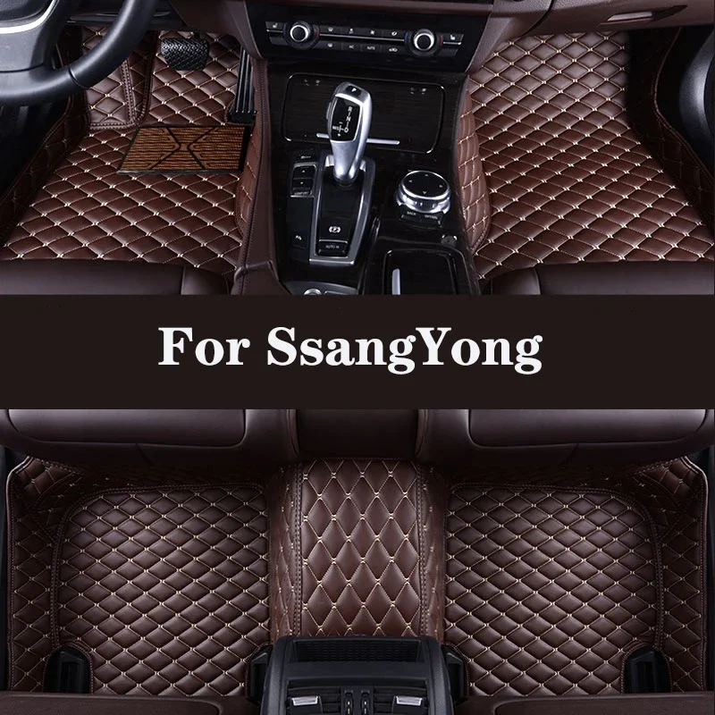 

Full Surround Custom Leather Car Floor Mat For SsangYong Rexton (7seat) Auto Parts