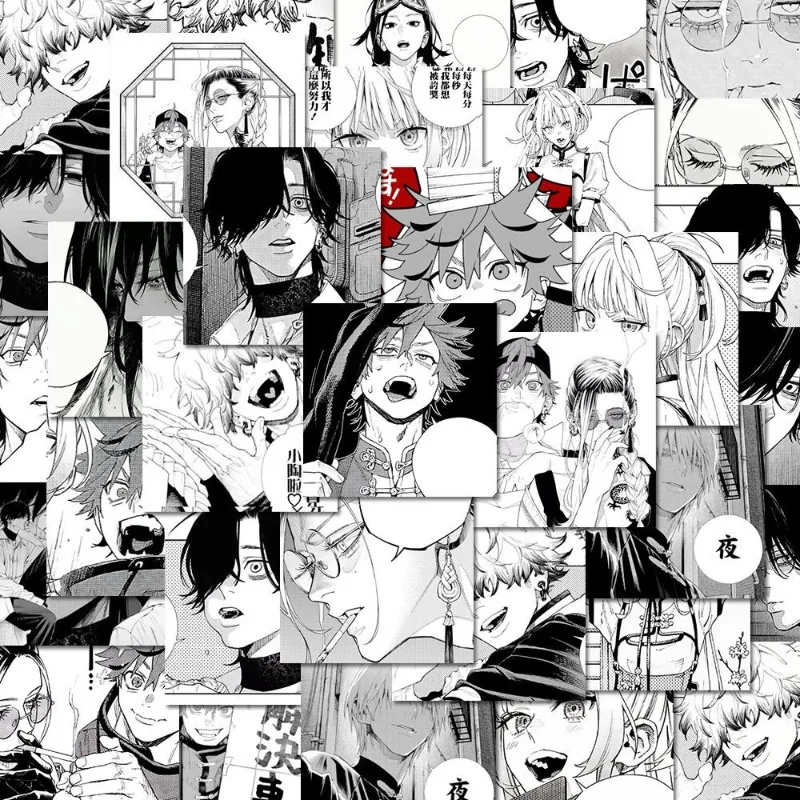 

Gokurakugai Anime Stickers Children Stationery Student Message Collection Friend Kawaii Gift for Fans Waterproof Diy Phone Case