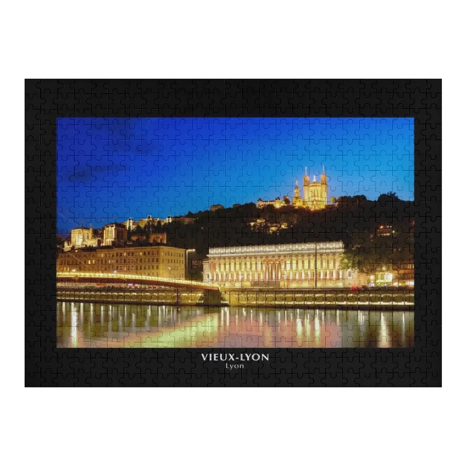 

Sunset over Old Lyon Jigsaw Puzzle Custom With Photo Custom Child Christmas Gifts Puzzle