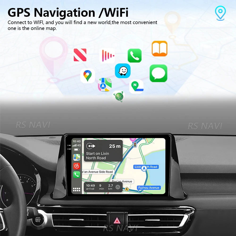Android 16 For KIA Seltos 2016-2020 Carplay Auto Car Radio Player Plug and Play GPS Multimedia Stereo BT Snapdragon DVD GPS view 4