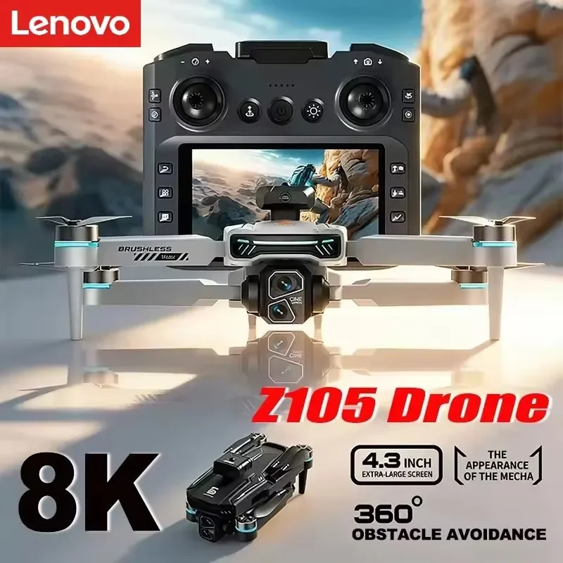 

Lenovo Z105 Drone 4K Professional HD Dual Camera Optical Flow Positioning Photography Brushless Foldable Large Screen RC Toy