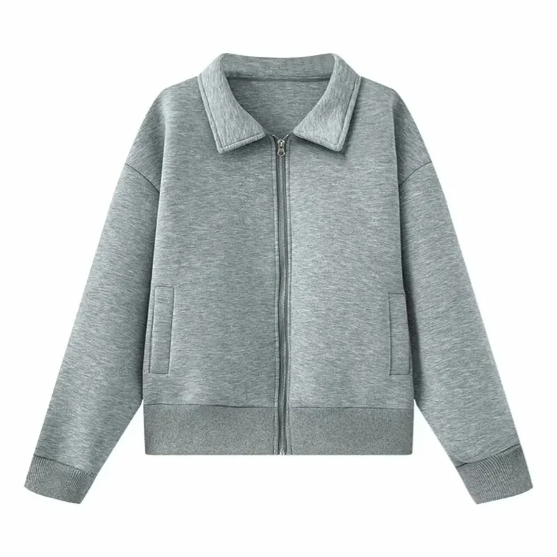 

Women's Pilot Jacket with Collar Zipper Pocket Decoration Spring New Casual Women's Clothing