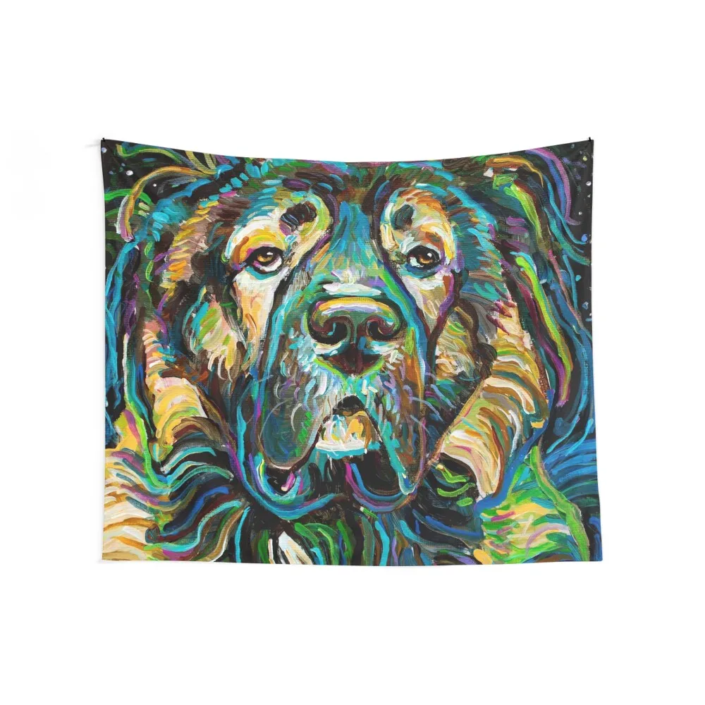 Psychedelic Caucasian Shepherd Dog by Robert Phelps Tapestry Aesthetic Room Decors Decor For Room Tapestry