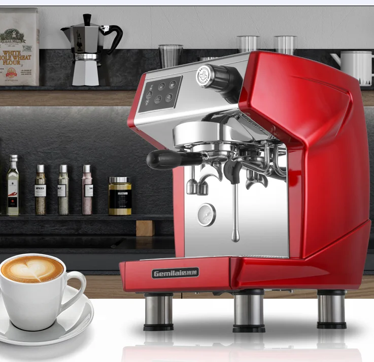 Gimilai CRM3200 15 Bar schlanke 1,7 l Espressomaschine, 220-Volt-Kaffeemaschine innerhalb von Milchaufschäumer Cafe Corrima