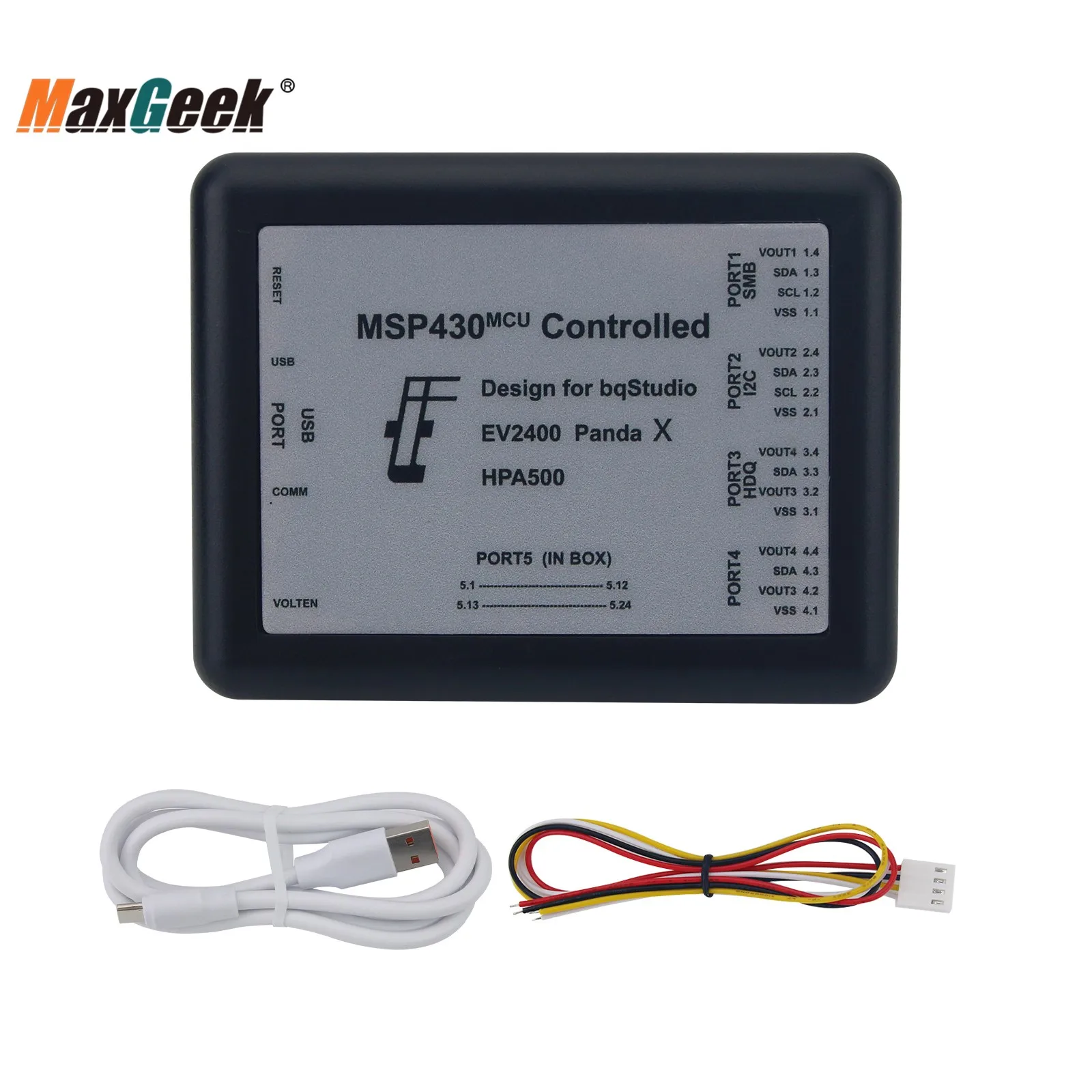 Maxgeek EV2400PandaX Economic Version HPA500 China-Made EVM Interface Board Bqstudio Debugger for Drone Battery