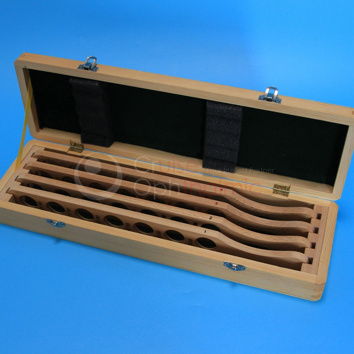 Wooden Handle Retinoscopy Rack Set 28 lens 4 Row 28 Diopters with wooden case Top Quality Many certificated| Ret Rack Set