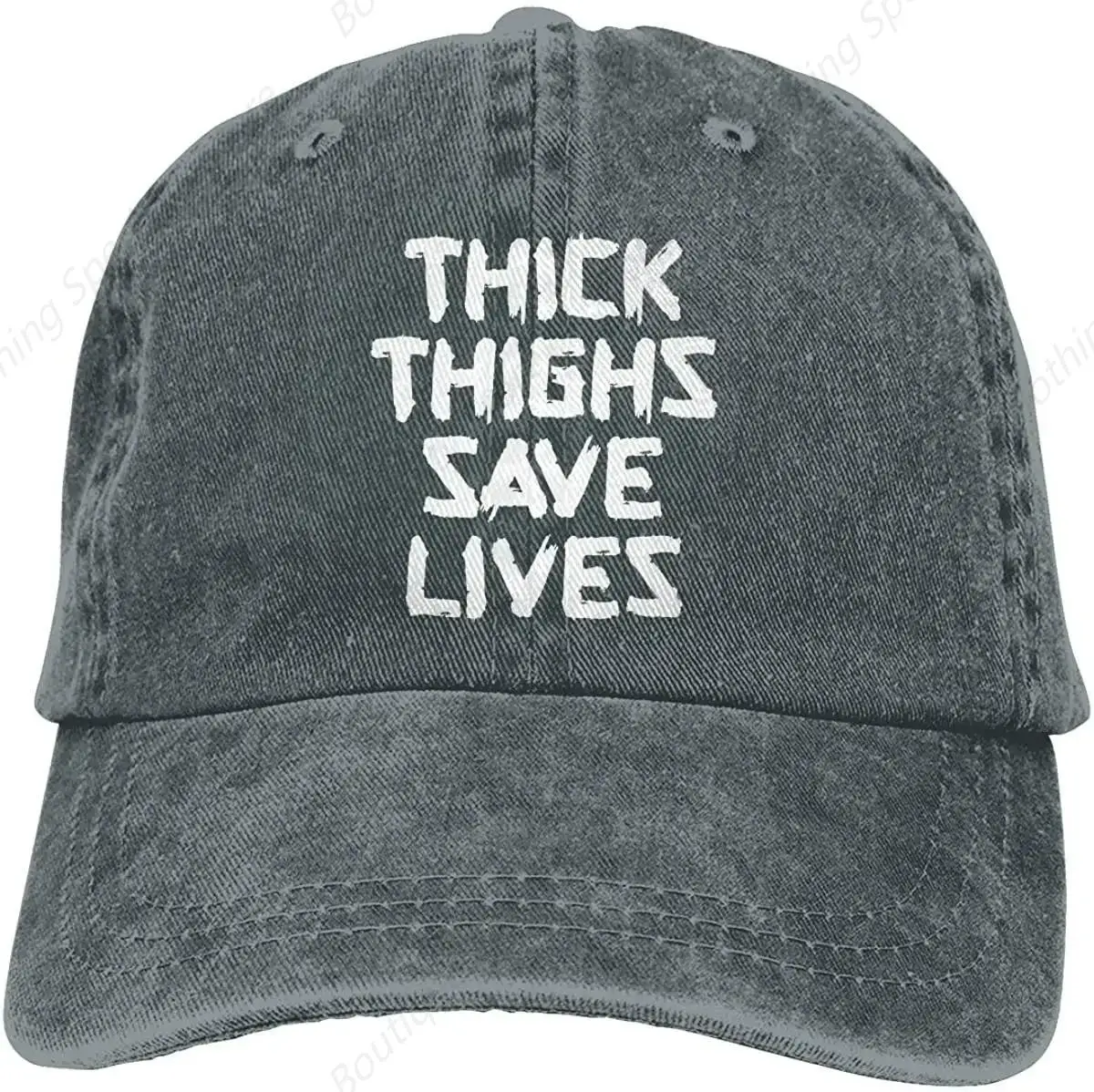 

Unisex Thick Thighs Save Lives Dad Hat Cotton Distressed Vintage Baseball Cap