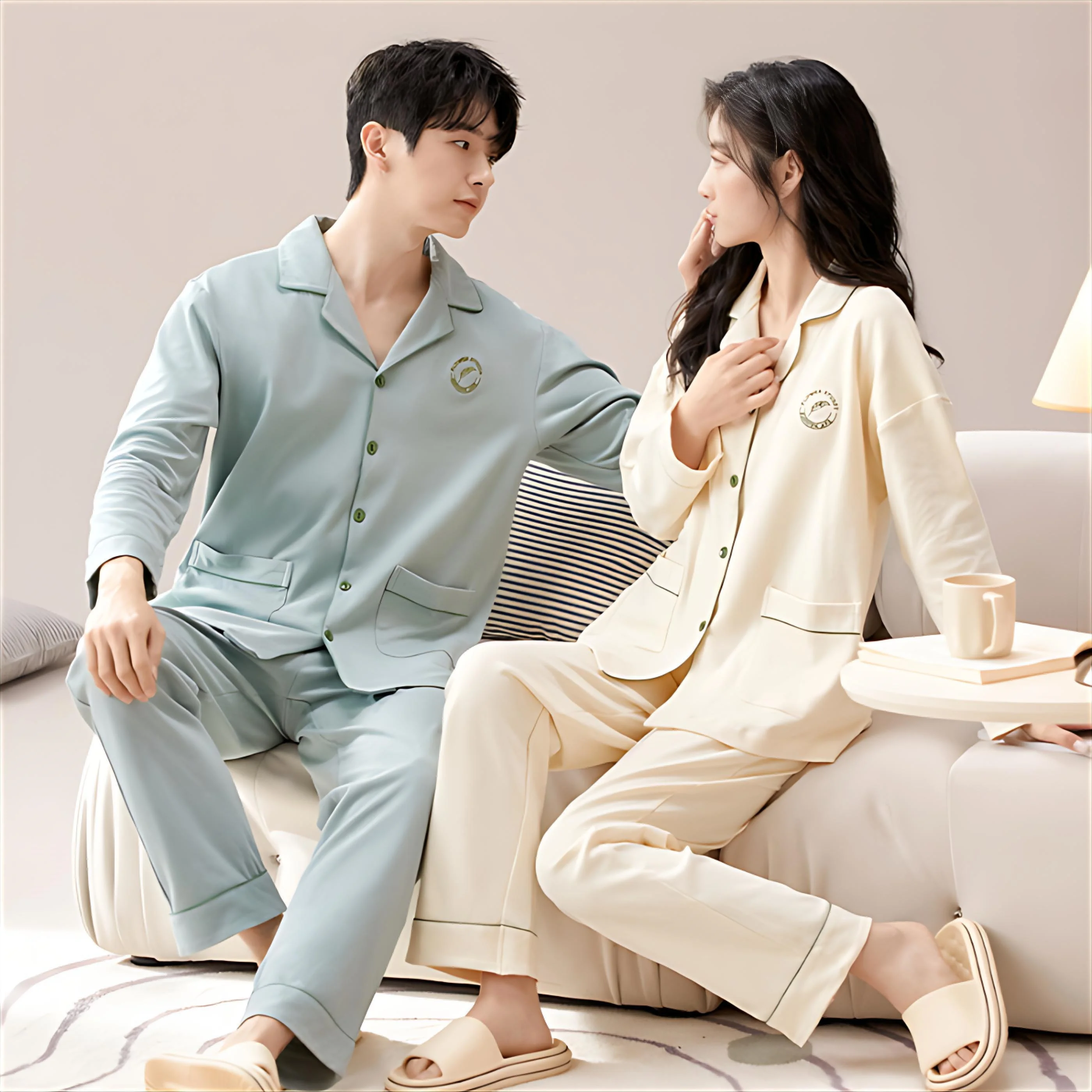 

Pajama Sets Sleepwear Women'S Cotton Linen Bohemian Vacation Pajamas Cottons Natural Breathable Nightwear V Neck Cap Sleeve 2026