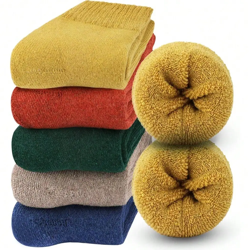 

8/4/1 PAIRS Jeasona Wool Hiking Socks For Women Warm Winter Thermal Thick Socks Gi