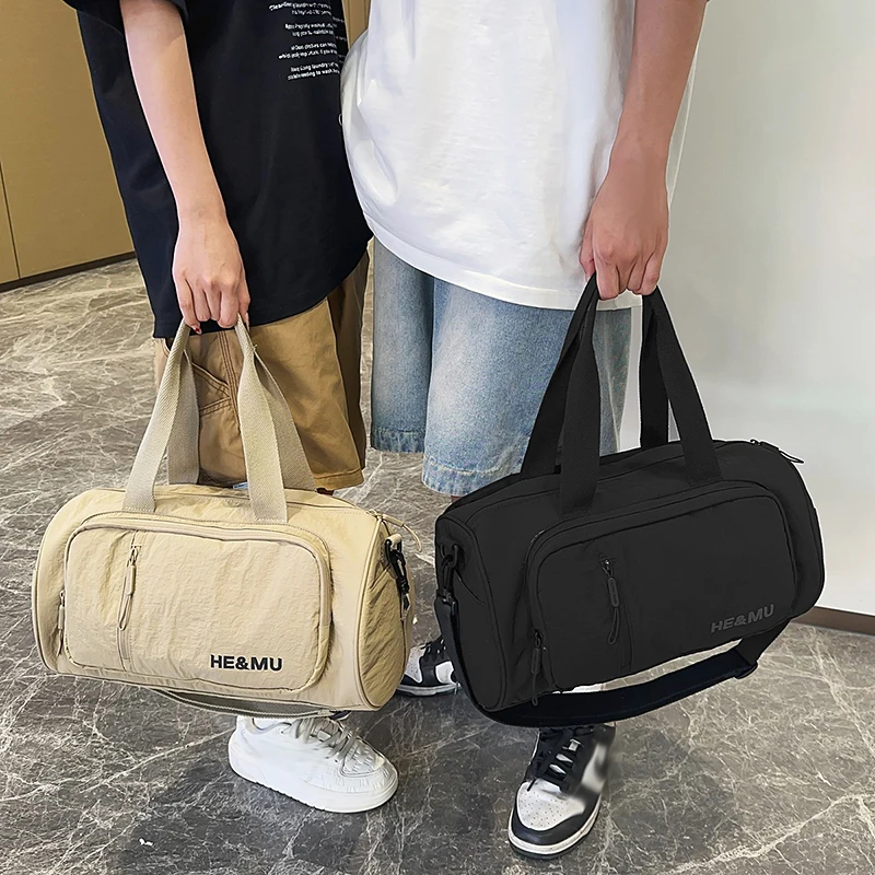 حقيبة كروس كاجوال ذات سعة كبيرة حقائب كتف للسفر للجنسين حقيبة رياضية للياقة البدنية محمولة تحمل حقيبة ظهر عصرية بحمالة