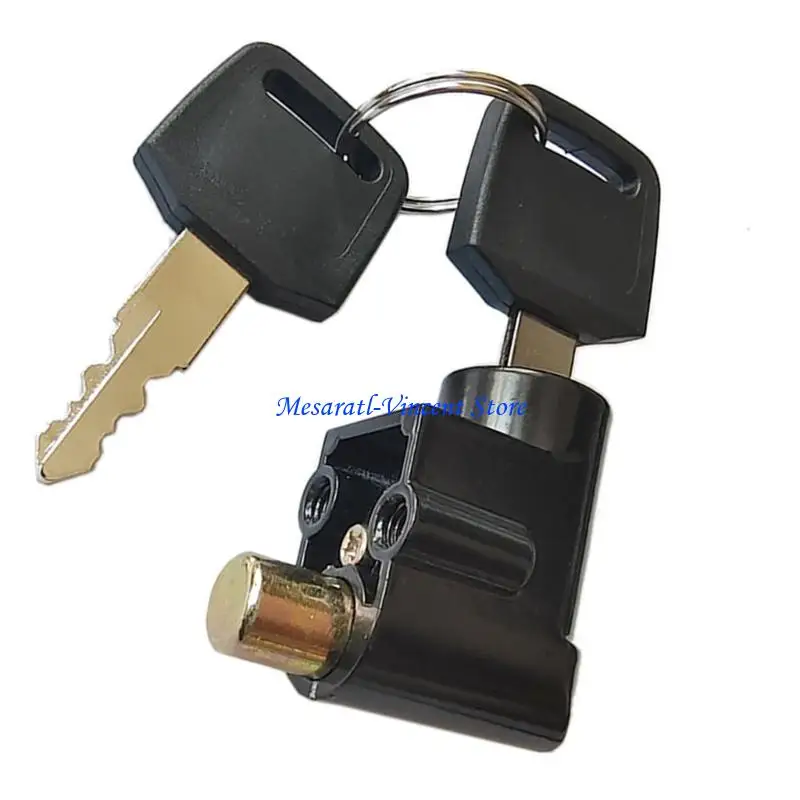 A70F Universal Electric Bike Battery Box Security Lock Heavy Duty Zinc Alloy Anti Skid Designs Reinforced Metal Battery Lock