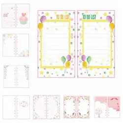 101Sheet A5 A6 A7 Loose-Leaf Refill Paper Flower 6-hole Inner Refill Spiral Binder Paper To Do List Line Grid