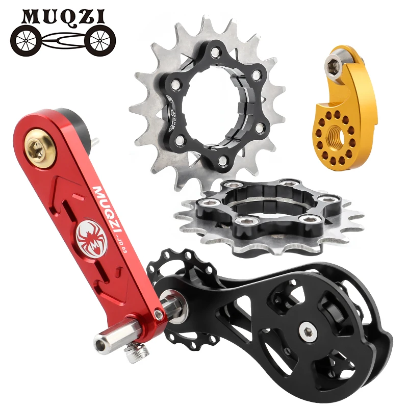 MUQZI Single Speed Compatible Kit 12T 13T 14T 15T 16T 17T Cassette Bicycle Chain Tensioner