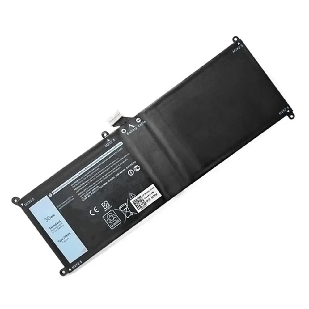 7VKV9 9TV5X 7.6V 30WH Laptop Battery For DELL Latitude XPS 12 7000 7275 9250 Series Notebook 7VKV9