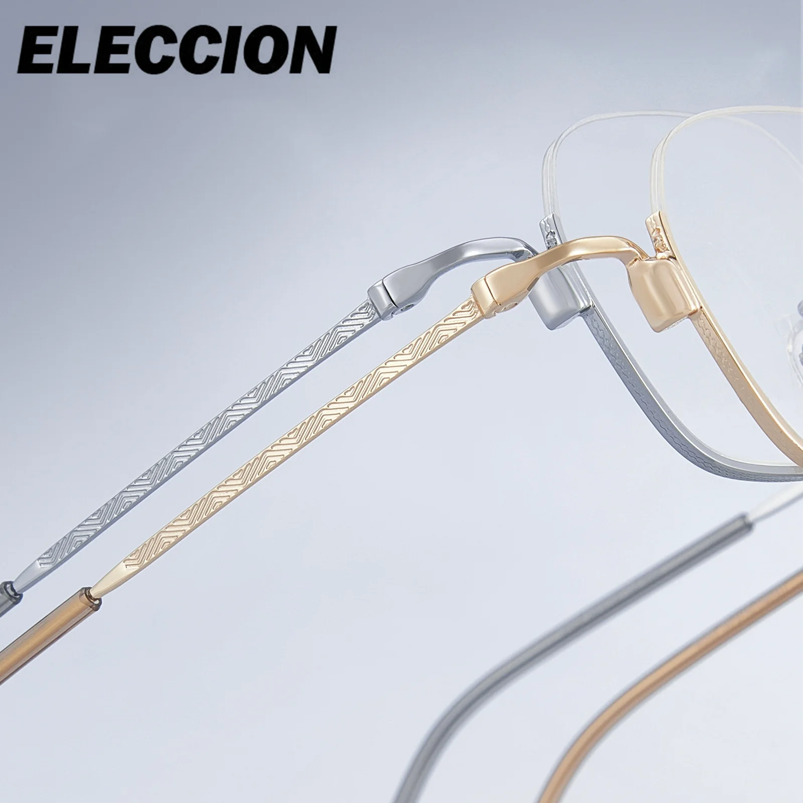 ELECCION Ultralight Anti Blue Ray Nearsighted Glasses Women Men Literary Square Presbyopia Myopia Eyeglasses Prescription