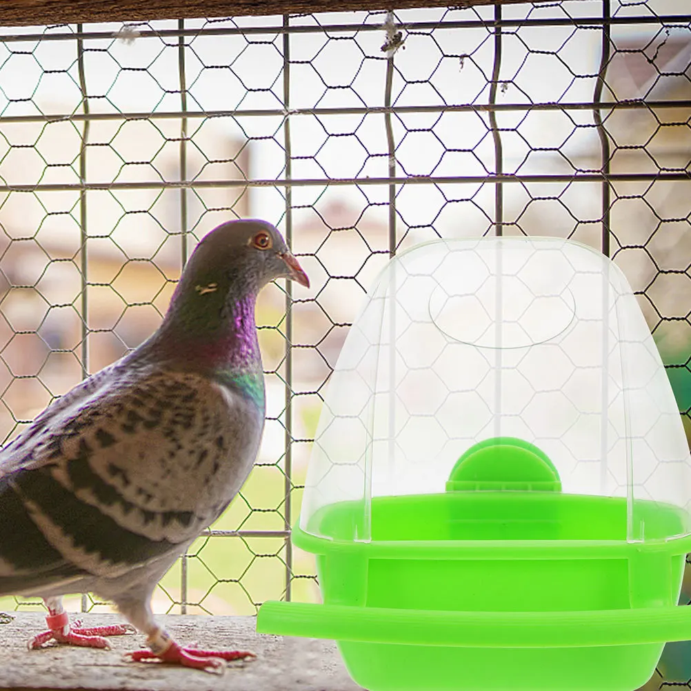

2pcs Parrot Feeders Splashing-Proof Bird Food Containers Plastic Cage Accessories For Parakeet Cockatiel Small Pet Feeder Food