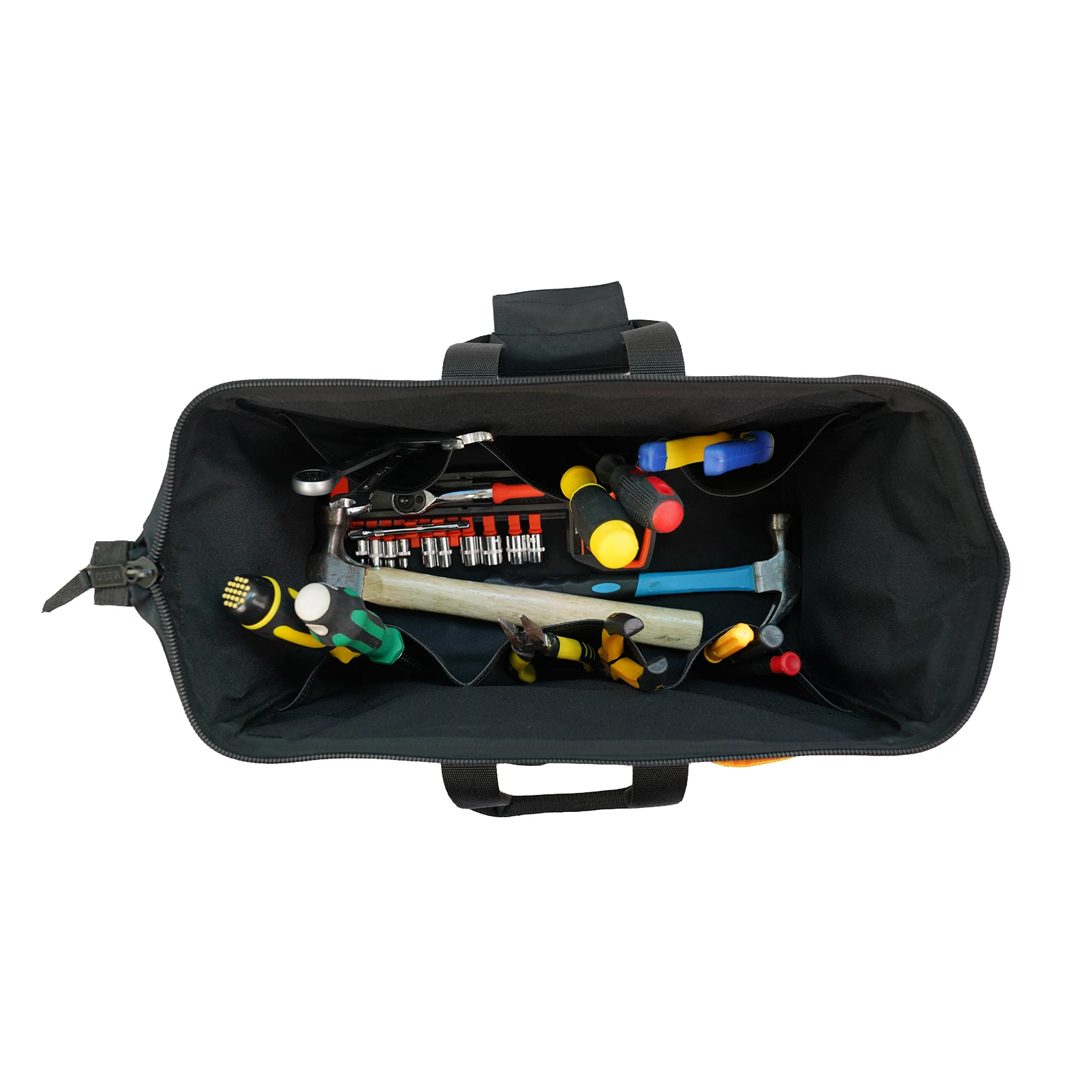 Large Space Multi-Function Tool Bag Multi-Pocket Waterproof Anti-Fall Storage Bag 1680D Oxford Cloth Electrician Bag