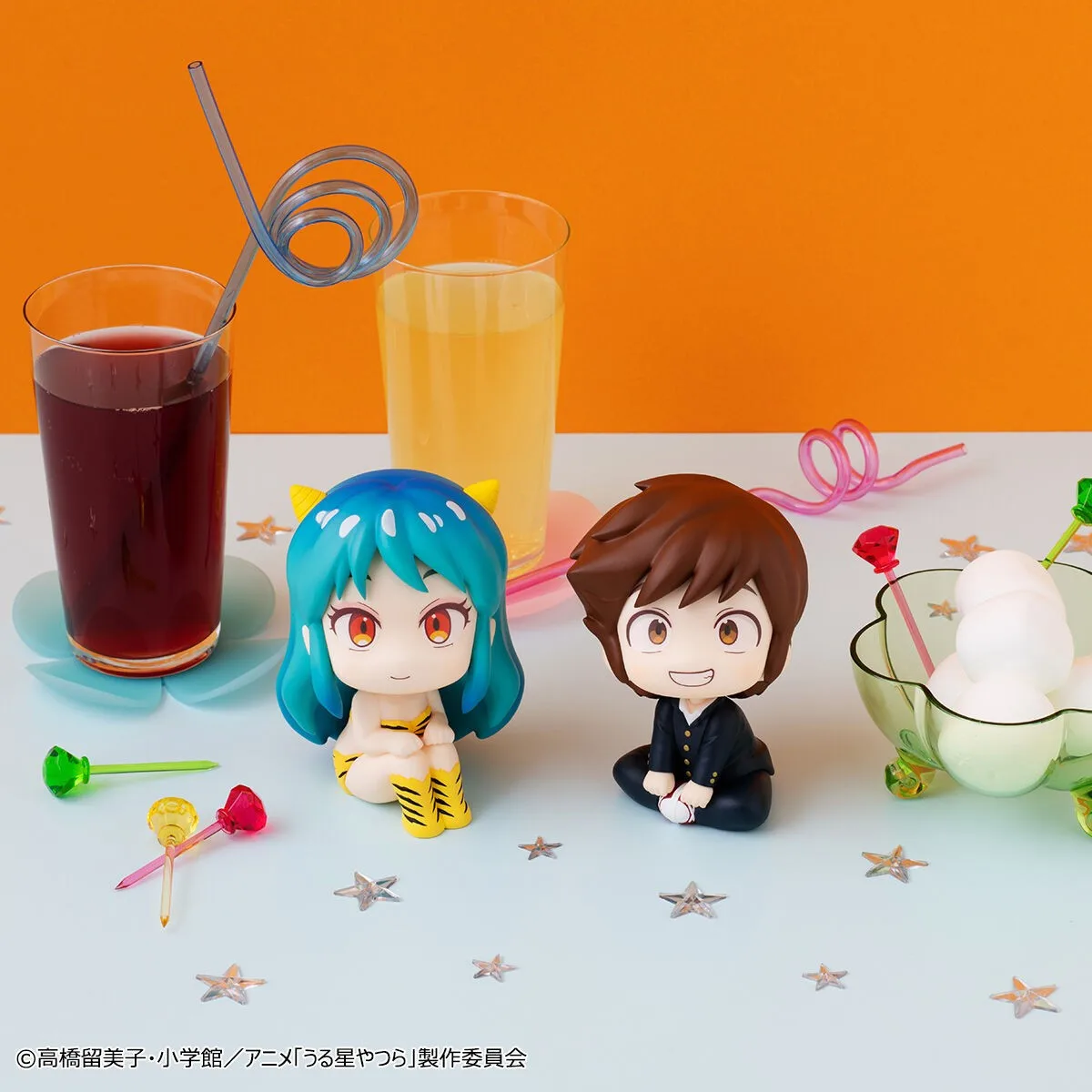 Original MegaHouse MH Look Up Urusei Yatsura Lum Luma Ataru Moroboshi Anime Figure Kwaii Q Ver. Doll Collector Birthday Gift