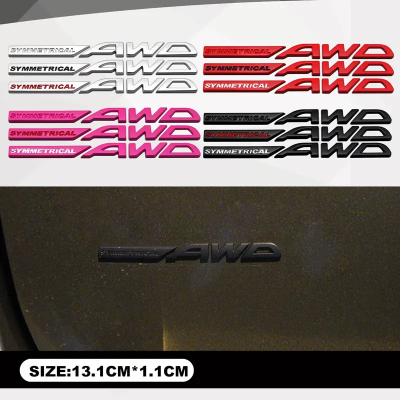 Multi-Style Metal Decor Sticker Accessories For Subaru Forester AWD Impreza WRX Tribeca XV BRZ AWD Emblem Car Tail Badge Decals