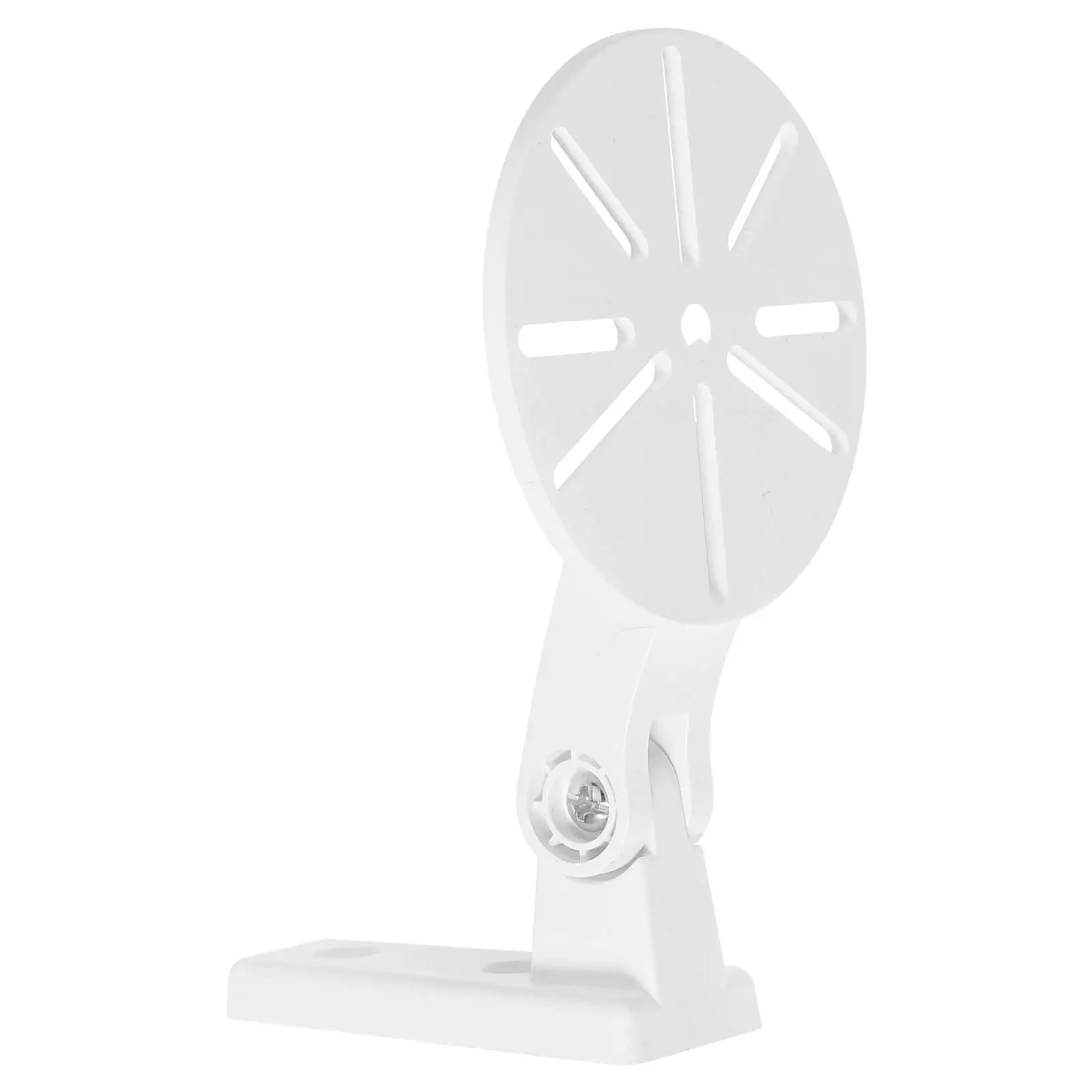 

Camera Wall Mount Bracket No Drill White Plastic Adjustable Angle Shape Indoor Outdoor Mounting Screws Compact