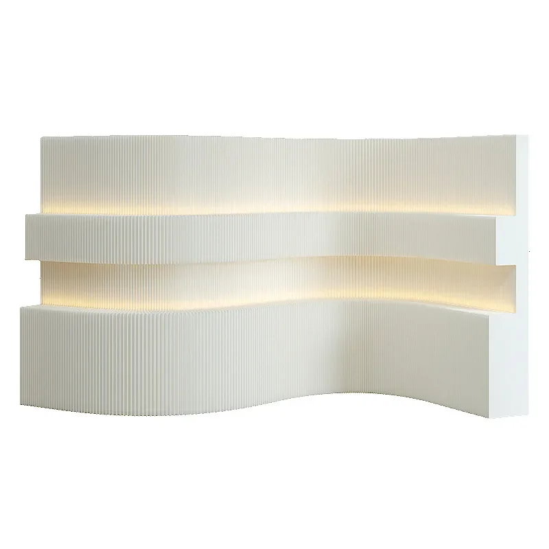 Screen partition wall luminous with light strip storage decorative background wall exhibition hall layout office folding