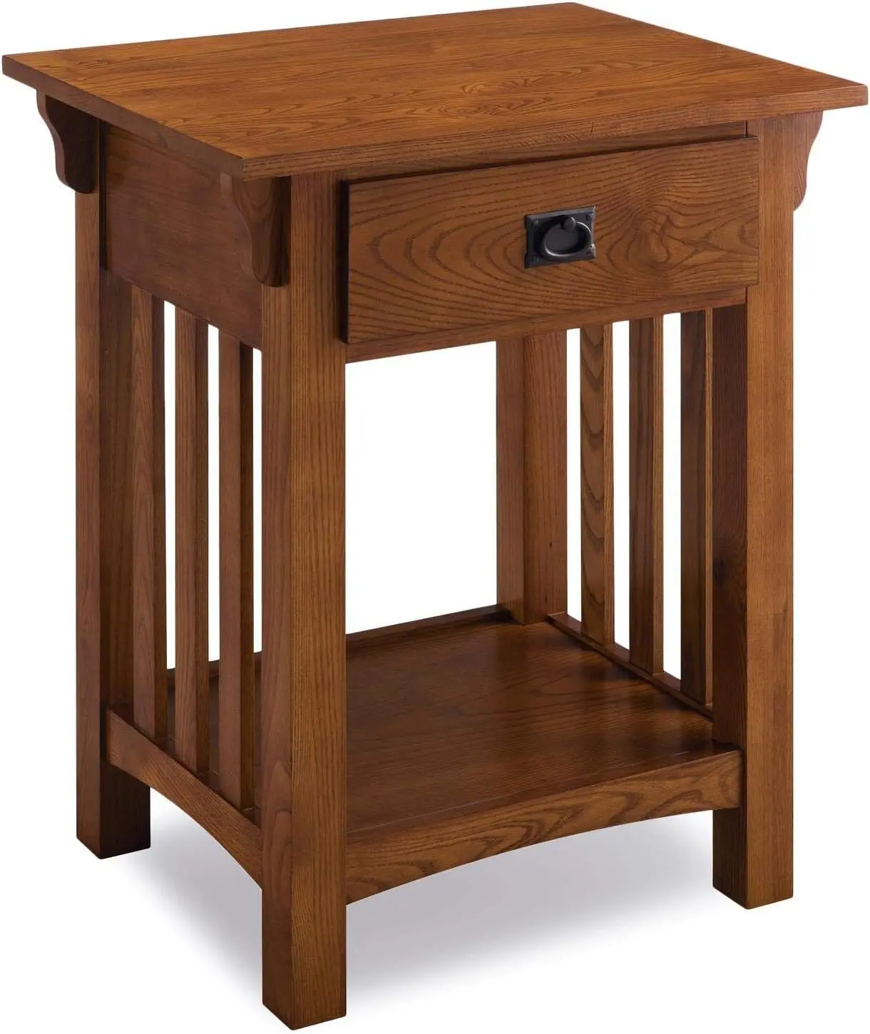 

Leick Home KD Furnishings Wooden Contemporary Side Table with Drawer
