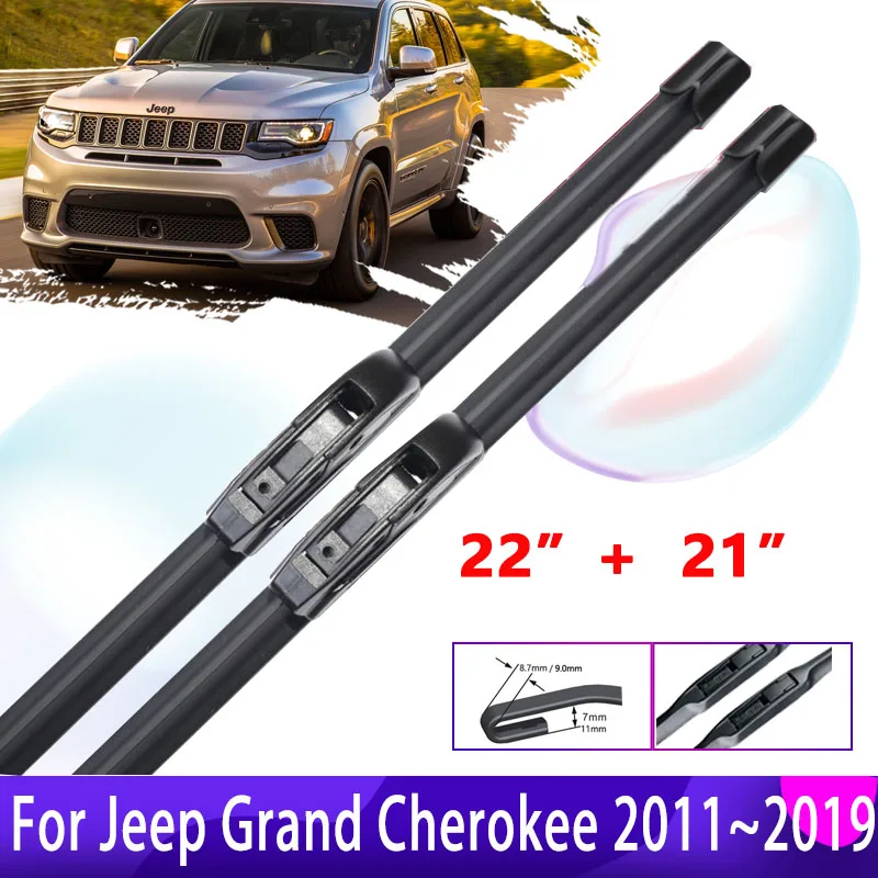 

Автомобильные щетки стеклоочистителя для Jeep Grand Cherokee WK2 2011 ~ 2019 2018 2017 2016 переднее стекло дворники автомобильные аксессуары