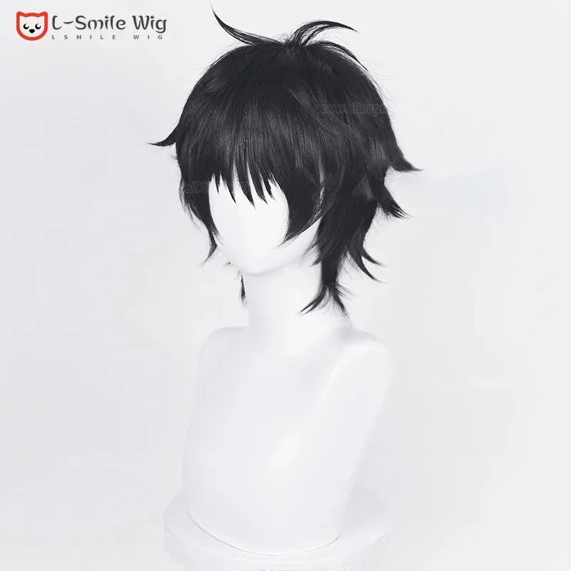 2025 El Película Yuuta Okkotsu Yuta Peluca 30 cm Corto Negro Anime Cosplay Pelucas de fiesta de pelo sintético resistentes al calor