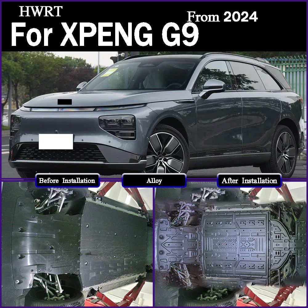 

For XPENG G9 2024 650KM 702KM Protective Plate For Front Motor Rear Motor Front Batter Rear Battery Chassis Guard Board