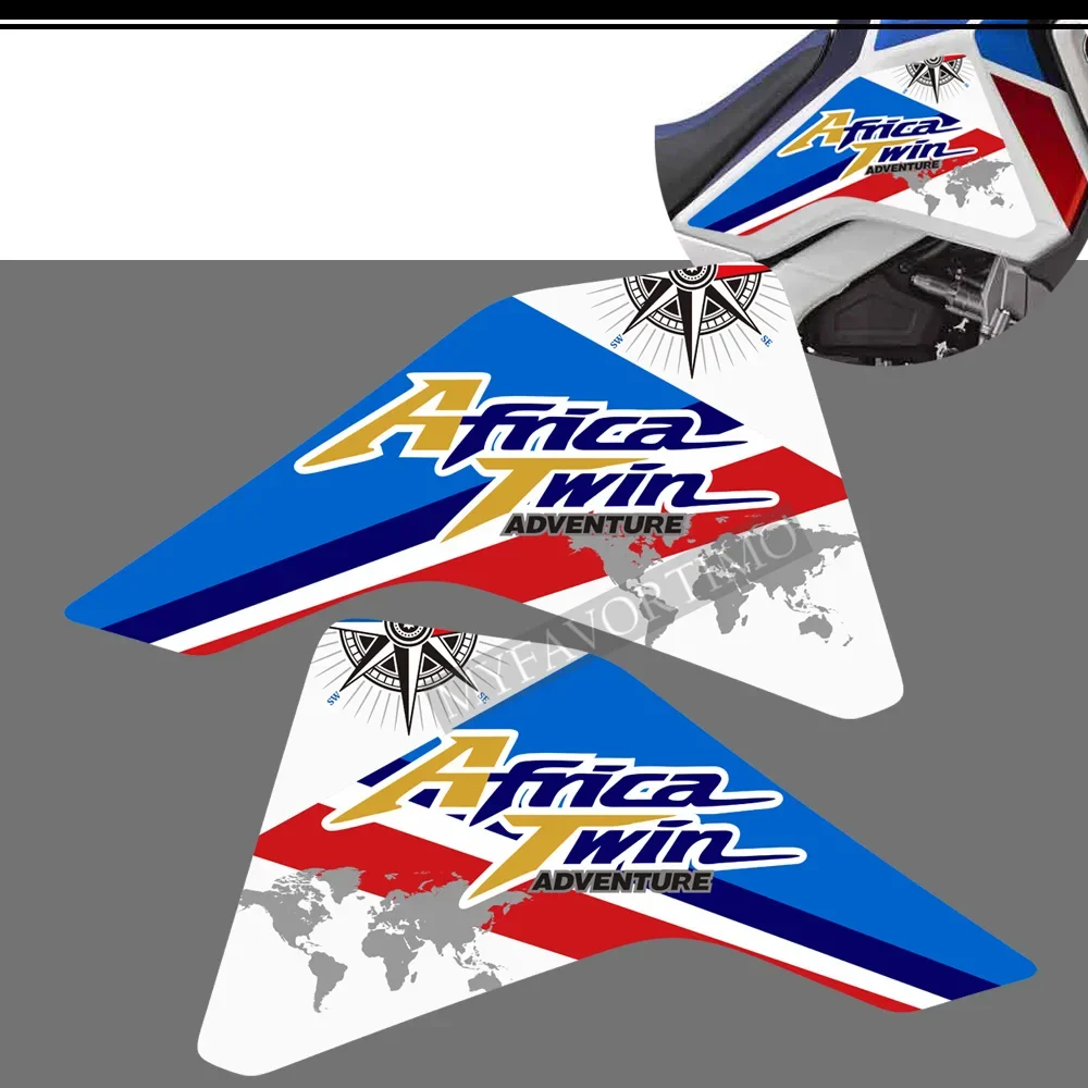 

For Honda CRF1100 CRF 1100L L1 L2 Africa Twin Adventure Sport Wind Deflectors Visor Set Stickers Decal Kit Side Tank Pads 2020