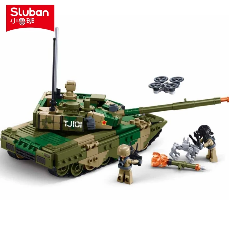 

NEW 391PCS Military The Latest Generation of Main Battle Tank Army Model Building Blocks Educational Toys for Children