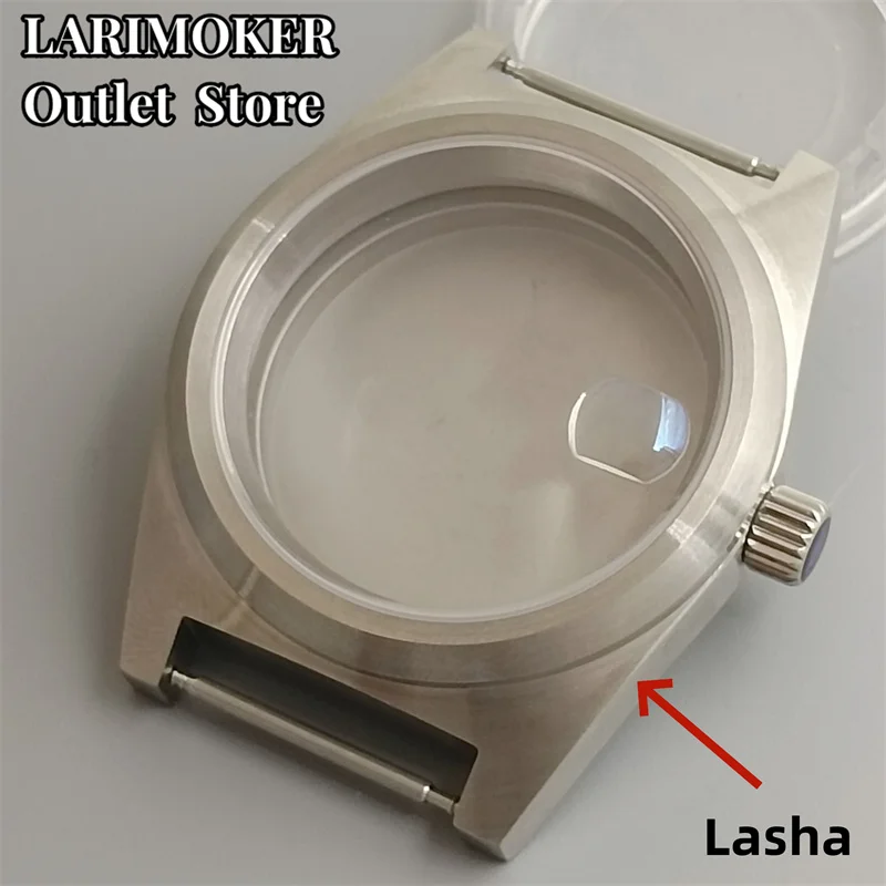 

LARIMOKER 38mm Lasha watch case sapphire glass dome coated glass fit NH35 NH36 ETA2824 PT5000 Miyota9015 movement